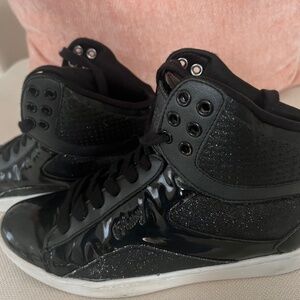 Pastry Pop Tart Black Glitter Dance Shoe